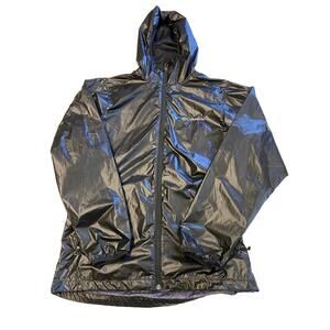 Mens COLUMBIA Black Omni Heat Lightweight Windbreaker Jacket Sz S